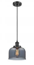  916-1P-BK-G73-LED - Bell - 1 Light - 8 inch - Matte Black - Cord hung - Mini Pendant