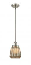  916-1S-SN-G146 - Chatham - 1 Light - 6 inch - Brushed Satin Nickel - Mini Pendant