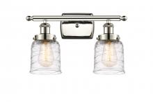  916-2W-PN-G513 - Bell - 2 Light - 16 inch - Polished Nickel - Bath Vanity Light