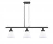  916-3I-BK-G61 - Cone - 3 Light - 36 inch - Matte Black - Stem Hung - Island Light