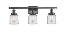  916-3W-BK-G52 - Bell - 3 Light - 26 inch - Matte Black - Bath Vanity Light
