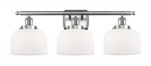  916-3W-SN-G71 - Bell - 3 Light - 28 inch - Brushed Satin Nickel - Bath Vanity Light