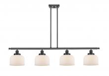  916-4I-BK-G71 - Bell - 4 Light - 48 inch - Matte Black - Stem Hung - Island Light