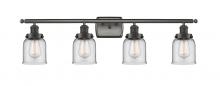  916-4W-OB-G52 - Bell - 4 Light - 36 inch - Oil Rubbed Bronze - Bath Vanity Light