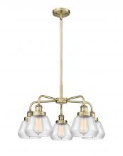  916-5CR-AB-G172 - Fulton - 5 Light - 26 inch - Antique Brass - Chandelier