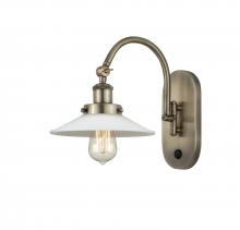  918-1W-AB-G1 - Halophane - 1 Light - 9 inch - Antique Brass - Sconce