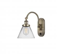  918-1W-AB-G42 - Cone - 1 Light - 8 inch - Antique Brass - Sconce