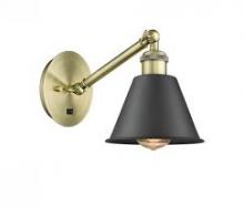 Innovations Lighting 317-1W-BAB-M8 - Smithfield - 1 Light - 7 inch - Black Antique Brass - Sconce