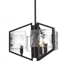  3162-3P BLK-HWG - Varsha 3-Light Pendant in Matte Black