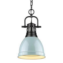  3602-S BLK-SF - Duncan Small Pendant with Chain