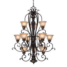  6029-363 EB - 3 Tier - 12 Light Chandelier