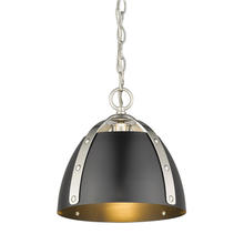  6928-S PW-BLK - Aldrich Small Pendant 