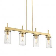  7011-LP BCB-CLR - Winslett Linear Pendant in Brushed Champagne Bronze with Clear Glass Shade