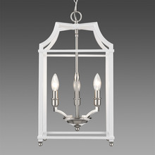  8401-3P PW-WH - Leighton 3 Light Pendant