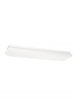  59270LE-15 - Fluorescent Ceiling traditional 2-light indoor dimmable ceiling flush mount in white finish with whi