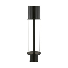 Generation Lighting - Seagull 8245893S-71 - Union modern LED outdoor exterior open cage post lantern light in antique bronze finish