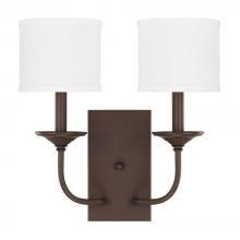 Capital 1982BB-469 - 2 Light Sconce w/White Shade