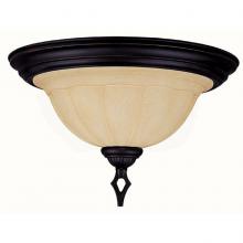  2214MBZ - Two Light Medium Bronze Bowl Flush Mount