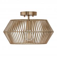  230311MA - 1-Light Angular Metal Semi-Flush in Matte Brass