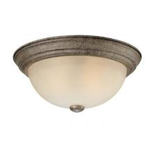  2745CS - Three Light Creek Stone Bowl Flush Mount