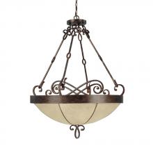  4165RT - Six Light Rustic Up Pendant