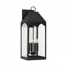  946341BK - 4 Light Outdoor Wall Lantern