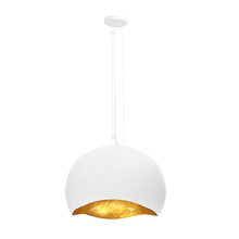  46439-024 - Baleia 3 Light Pendant in White and Gold Foil