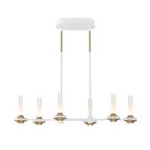  45713-026 - Torcia 12 Light Chandelier in White and Brass