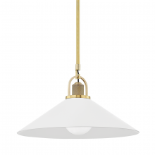  2620-AGB/WH - 1 LIGHT LARGE PENDANT