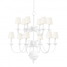  MDS433-WP - 12 LIGHT CHANDELIER