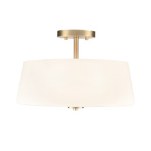Millennium 214103-MG - Laphia 15.75" Wide 3-Light Semi Flush - Modern Gold