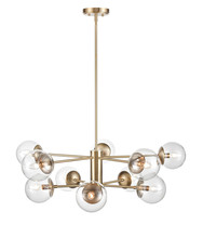  8150-MG - Avell 1 - Light Chandelier Ceiling Light Modern Gold