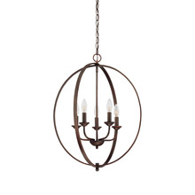  3035-RBZ - 5-Light Pendant light Rubbed Bronze