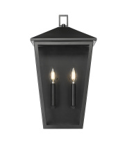 Millennium 198102-PBK - Munger 19.75" High 2-Light Outdoor Wall Sconce - Powder Coated Black