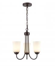  9803-RBZ - Ivey Lake 3-Light Chandelier Ceiling Light Rubbed Bronze