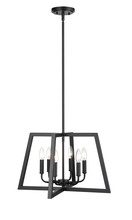  8146-MB - 6-Light Pendant light Matte Black