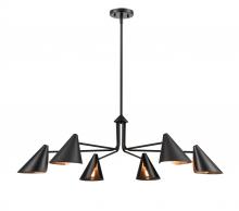  99006-MB - Warhol 6-Light Chandelier Ceiling Light Matte Black