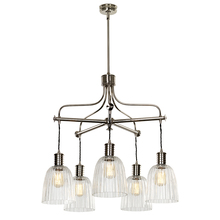  EL/DOUILLE5PN - Rustic Style with Updated Modern feel douille chandelier in Silver