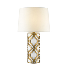 Lucas McKearn TLM-1015 - Arabella Flambeau Inspired Distressed Living Buffet Table Lamp - Gold
