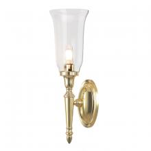 Lucas McKearn BB-DRYDEN2-PB - Dryden 1 Light Bath Light in Polished Brass