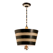  PD1019 - South Beach Up-side-down Striped Pendant in Black and White