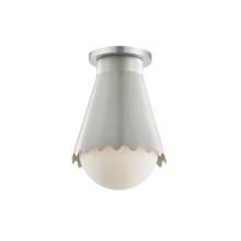  H351501-PN/GRY - 1 LIGHT FLUSH MOUNT