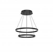 Kuzco Lighting Inc CH87224-BK-UNV-010 - Cerchio 24-in Black LED Chandeliers