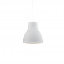  494216-WH - Cradle 16-in White 1 Light Pendant