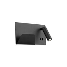  WS16811R-BK - Dorchester 11-in Black LED Wall Sconce
