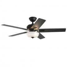  CF78752-MB-LKW - Erikson 52-in Matte Black FAN + LED KIT with Bulb Ceiling Fan