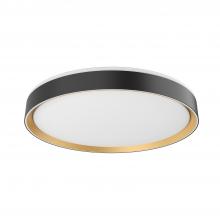  FM43920-BK/GD-5CCT - Essex 20-in Black/Gold LED Flush Mount