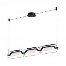  LP28543-BK - Hilo 43-in Black LED Linear Pendant