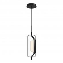  PD28515-BK - Hilo 5-in Black LED Pendant