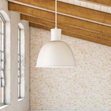  493516-WH - Irving 16-in White 1 Light Pendant